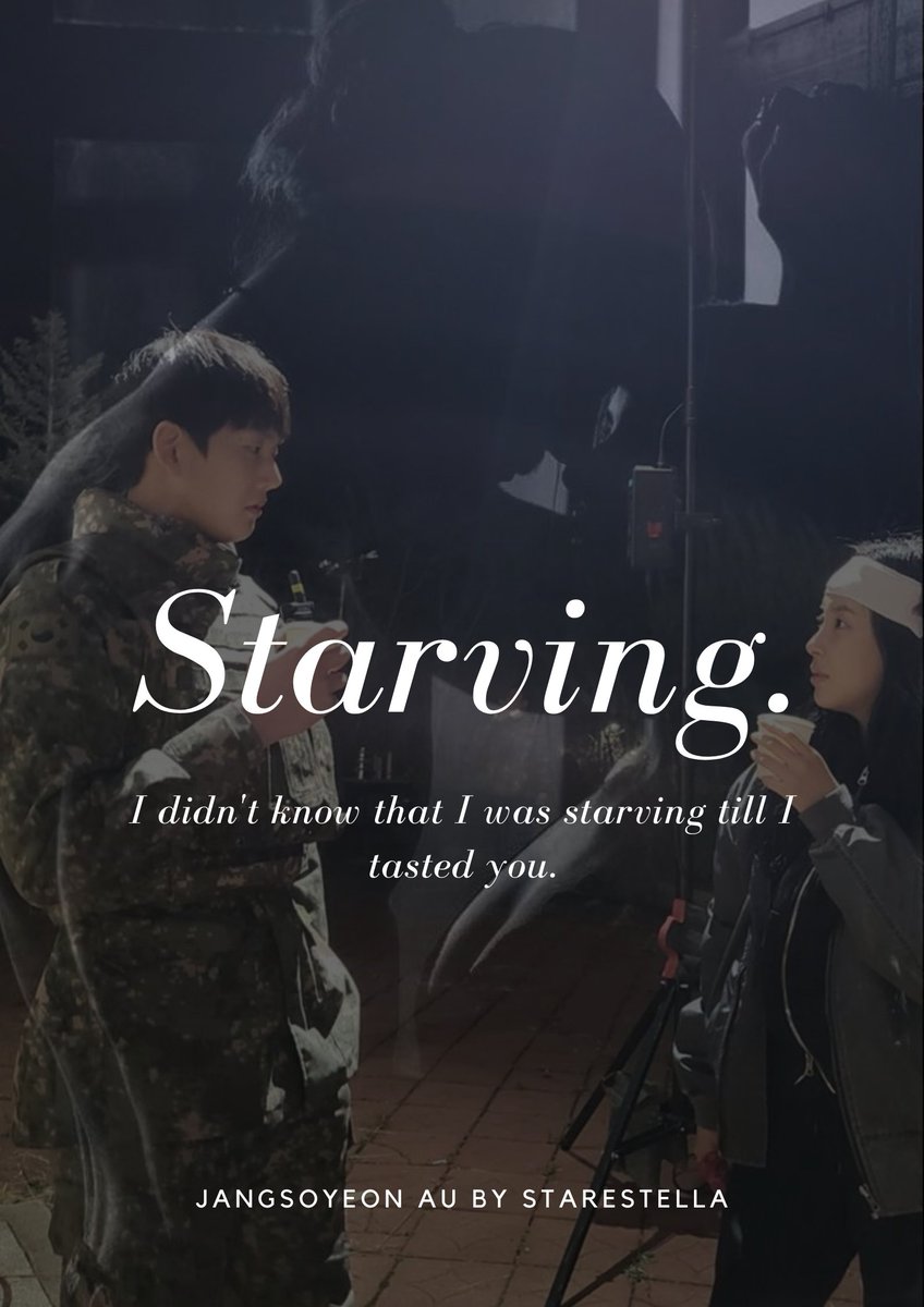 starestellaa's tweet image. 𝙎𝙩𝙖𝙧𝙫𝙞𝙣𝙜.

;I saw that you were perfect, and so I loved you. Then I saw that you were not perfect and I loved you even more. —from Jeremy to Sonya.

a Jangsoyeon long AU by starestella.
