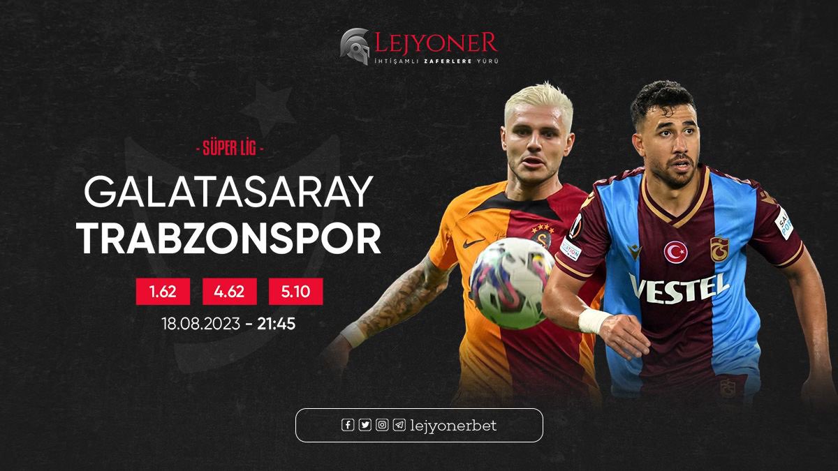 ⚽️ Galatasaray - Trabzonspor maçı rakipsiz oranlarla Lejyonerbet'te!

🏆 Süper Lig
⏳ 21.45
🏟 RAMS Park

🎁 İlk yatırıma 300₺ çevrimsiz spor bonusu avantajıyla!

🛡 Giriş: shoort.us/lejyoner 

#Lejyonerbet #ÇevrimsizBonus