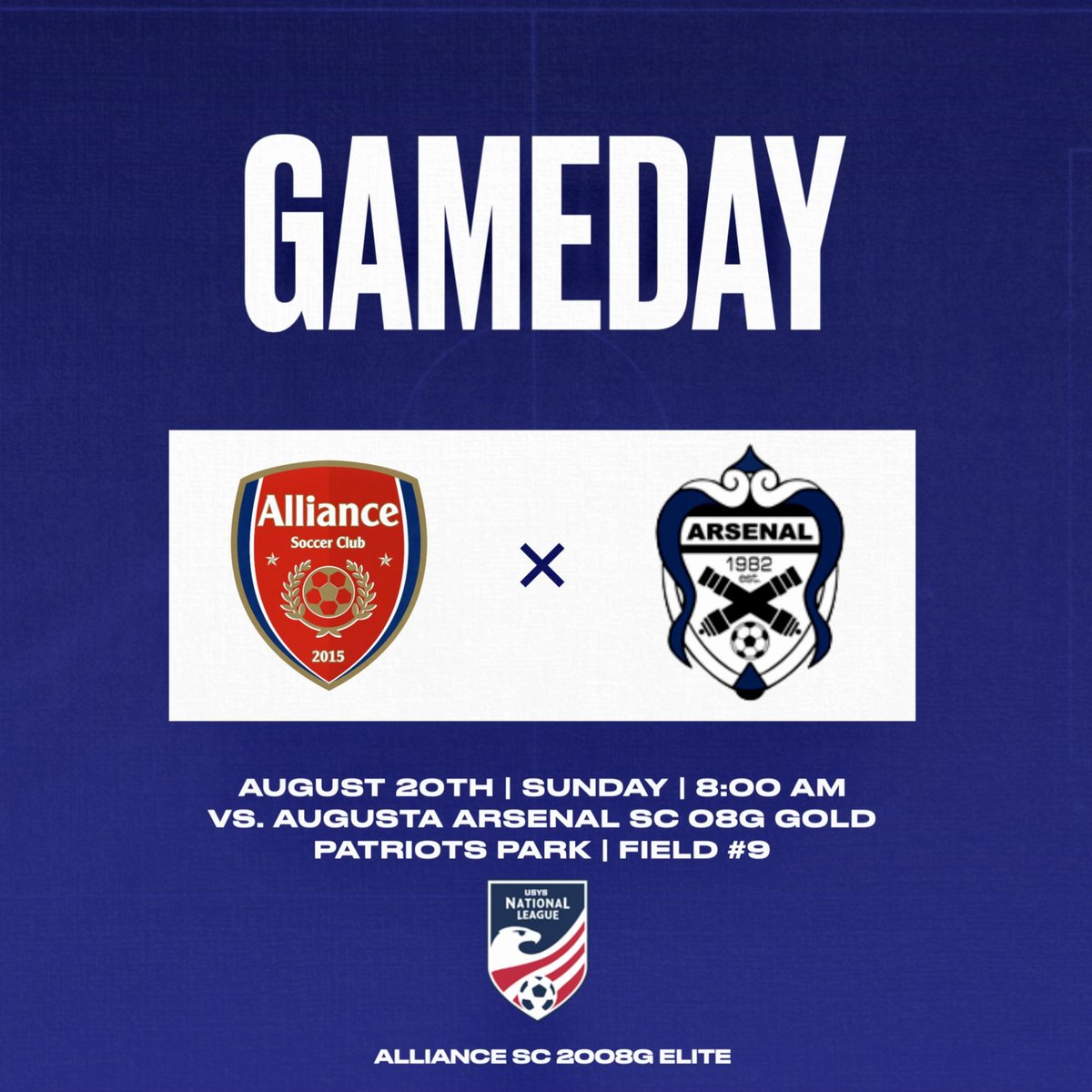 We are in Augusta GA this weekend to kick of our <a href="/NationalLeague/">National League</a> season! Coach we would love to see you there! <a href="/ImCollegeSoccer/">College Soccer Truth ™</a> <a href="/ImYouthSoccer/">ECNL/GA/Recruiting/College Soccer</a> <a href="/TheSoccerWire/">SoccerWire</a> <a href="/TopDrawerSoccer/">TopDrawerSoccer</a> <a href="/PrepSoccer/">Prep Soccer ⚽️</a> <a href="/JREskilson/">J.R. Eskilson</a> <a href="/NEGARecruits/">Northeast Georgia Recruits</a> @SoccerMomInt <a href="/onlyGplatform/">The OG Platform</a> <a href="/USYouthSoccer/">US Youth Soccer</a> <a href="/NationalLeague/">National League</a>