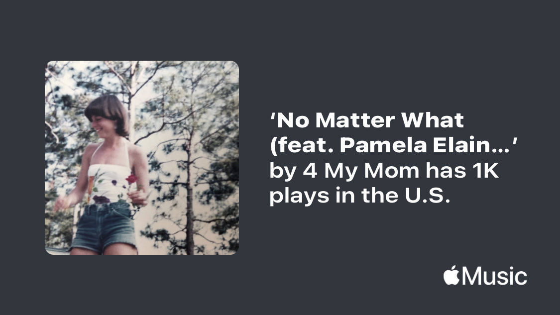 Just passed a new Milestone on <a href="/AppleMusic/">Apple Music</a>. Thanks for listening!
music.lnk.to/zGrP8U