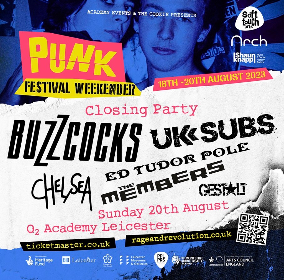 📅20.08.23 BE THERE! Closing party for @PunkRandR #PunkRageandRevolution - Sunday 20 August @Buzzcocks / @UKSubs / #EdTudorpole / @Chelseapunkband / #Gestalt + @MembersThe 🧷 Very last tickets (+ pay on the door) @👇 amg-venues.com/xffX50PB6Es