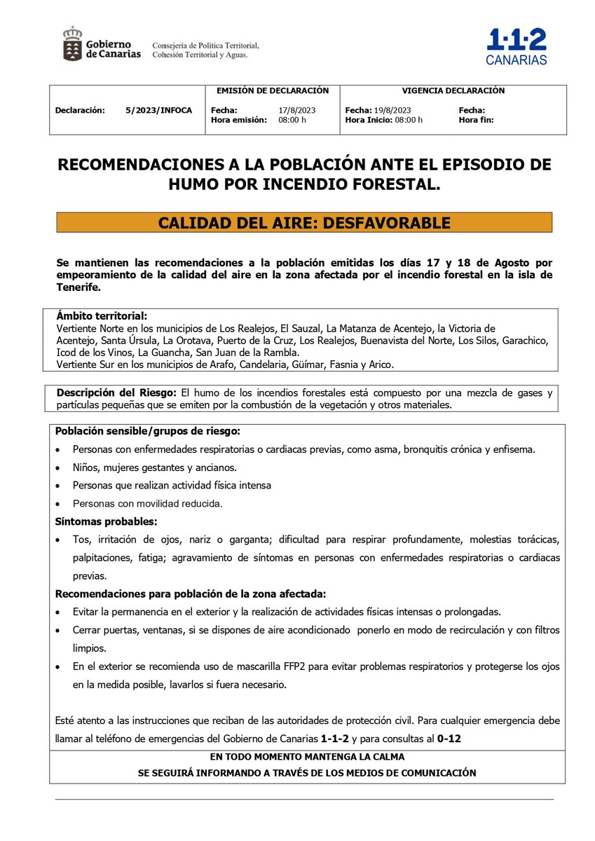 112 Canarias tweet media