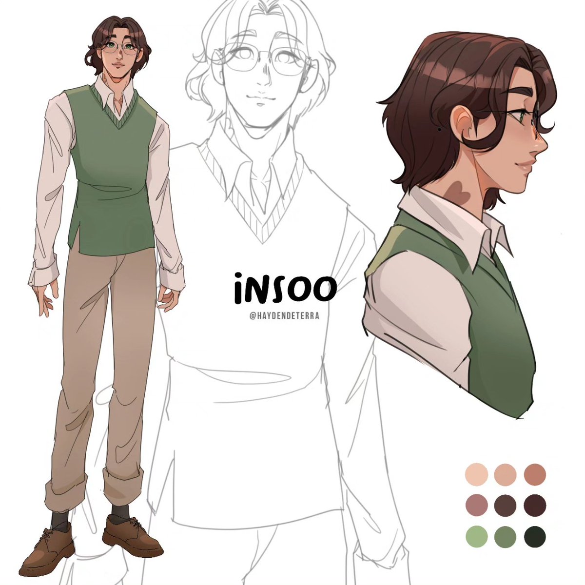 Meet my new boy, Insoo 💚
He's the visual member of O-Kind 🌊
#webtoons #WebtoonCanvas