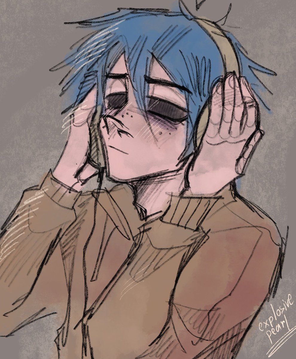 *radiohead songs starts playing*
#gorillaz #2D #arttwt