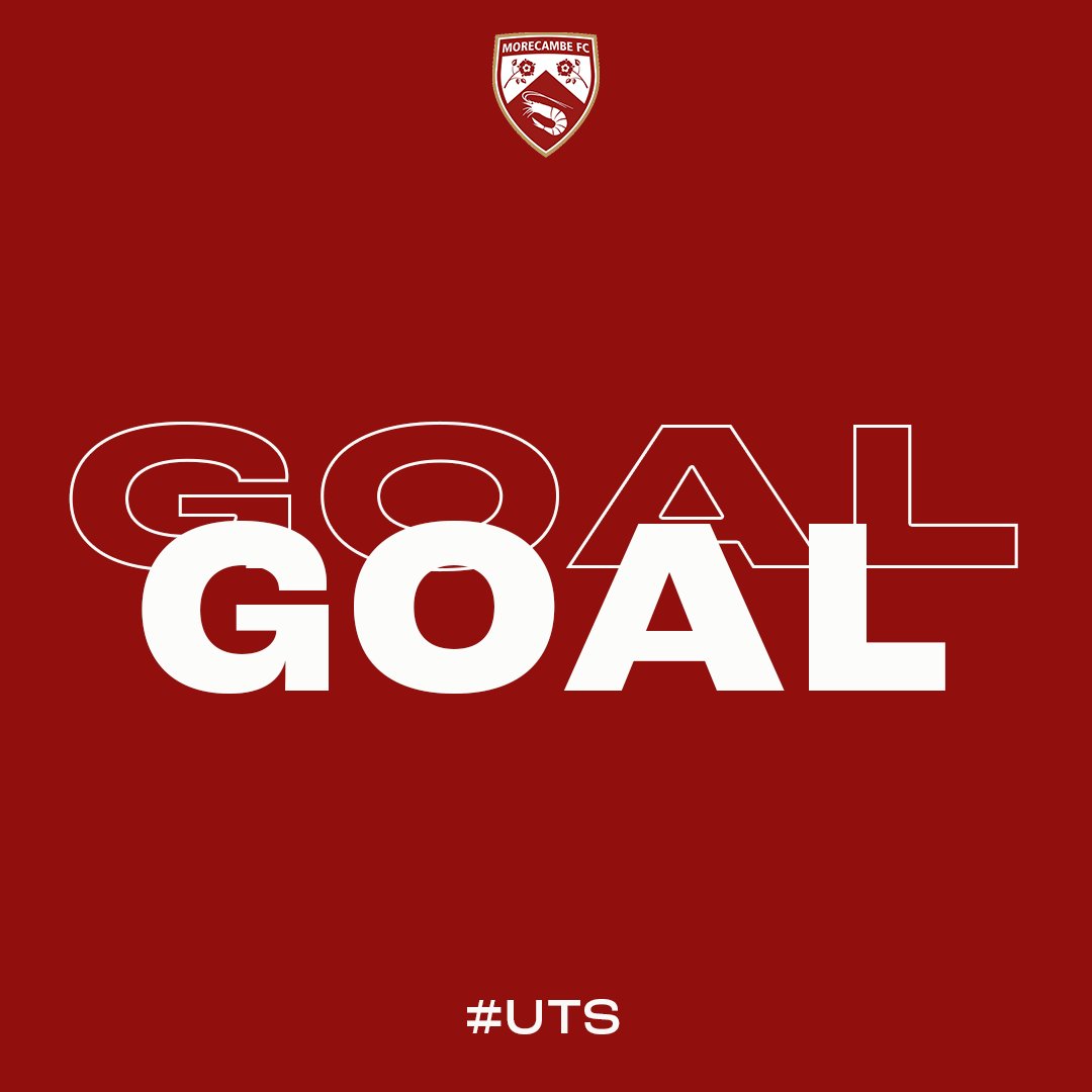 MorecambeFC's tweet photo. 68' - MCKIERNANNNNNN!!!

2-0 | #UTS 🦐 | #MORvBRA https://t.co/swwKMvCLGj