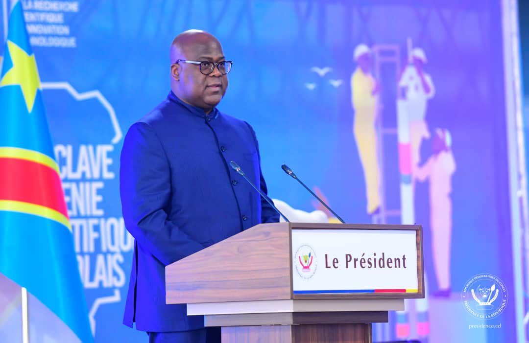 Presidence_RDC's tweet photo. #RDC 19.08.2023|#Kinshasa
Le Président Félix Tshisekedi a ouvert, ce samedi au Palais du peuple, le 1er Conclave du génie scientifique congolais. Du 19 au 24 août, cette rencontre fera la promotion des inventions et des innovations « Made in Congo». https://t.co/4i6UgZLRso