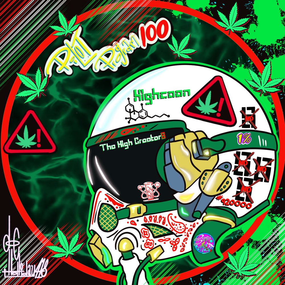 GM &amp; #highvibes 🍃

Check out our #highcoon <a href="/100pilotsdao/">Pilotsdao.eth</a> helmet 🪖

Thanks <a href="/DocHolliday418/">DocHolliday418.2A⚡️#100p 🇺🇸</a> for the art 🖼️ 

We look forward to adding value to the DAO by building dope things 🦝

Shoutout to @donofrio_blake for hosting the raffle for this 😮‍💨

#100pilotsdao #highcoonagainststigma