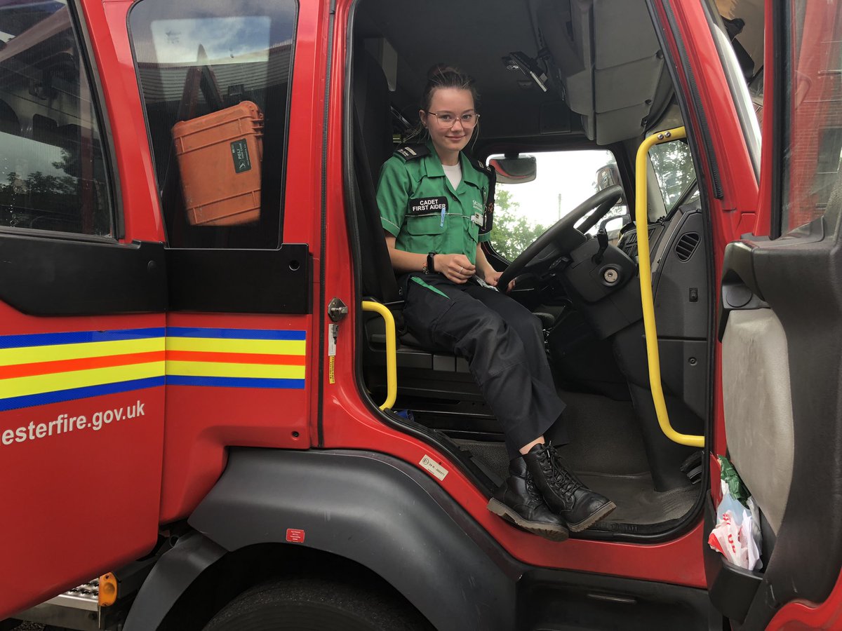 ElishaHughesHC's tweet photo. Cadets from the Greater Manchester District had been to Staybridge Fire Station for Save a Life. It was an amazing opportunity to bring to cadets. I loved it so much.
@SJAGMYouth @stjohnambulance #StJohnAmbulance #CadetReporter https://t.co/i6EmZsCTJA