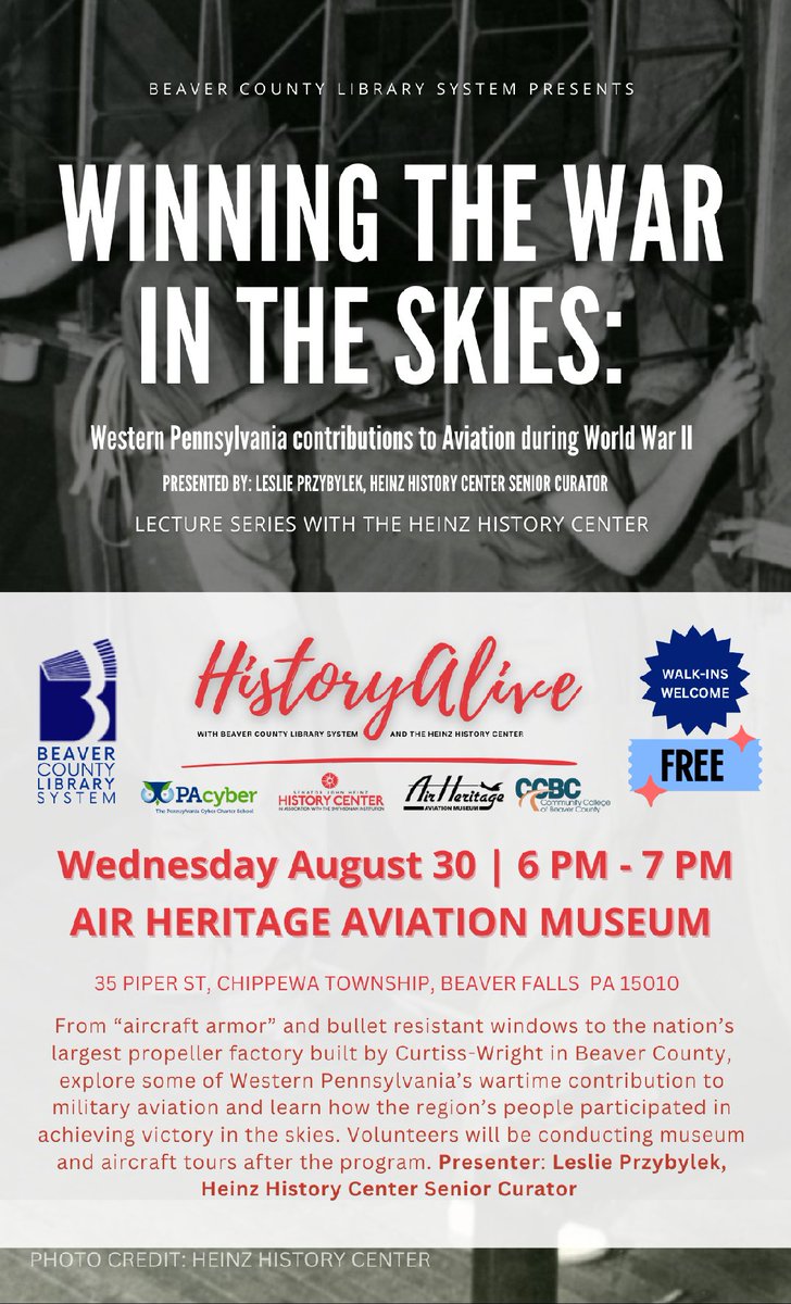 airheritage's tweet photo. Winning the War in the Skies: Western Pennsylvania &amp; Aviation in WWII
https://t.co/mMKRe3bBIo https://t.co/ldRPFDeVZk
