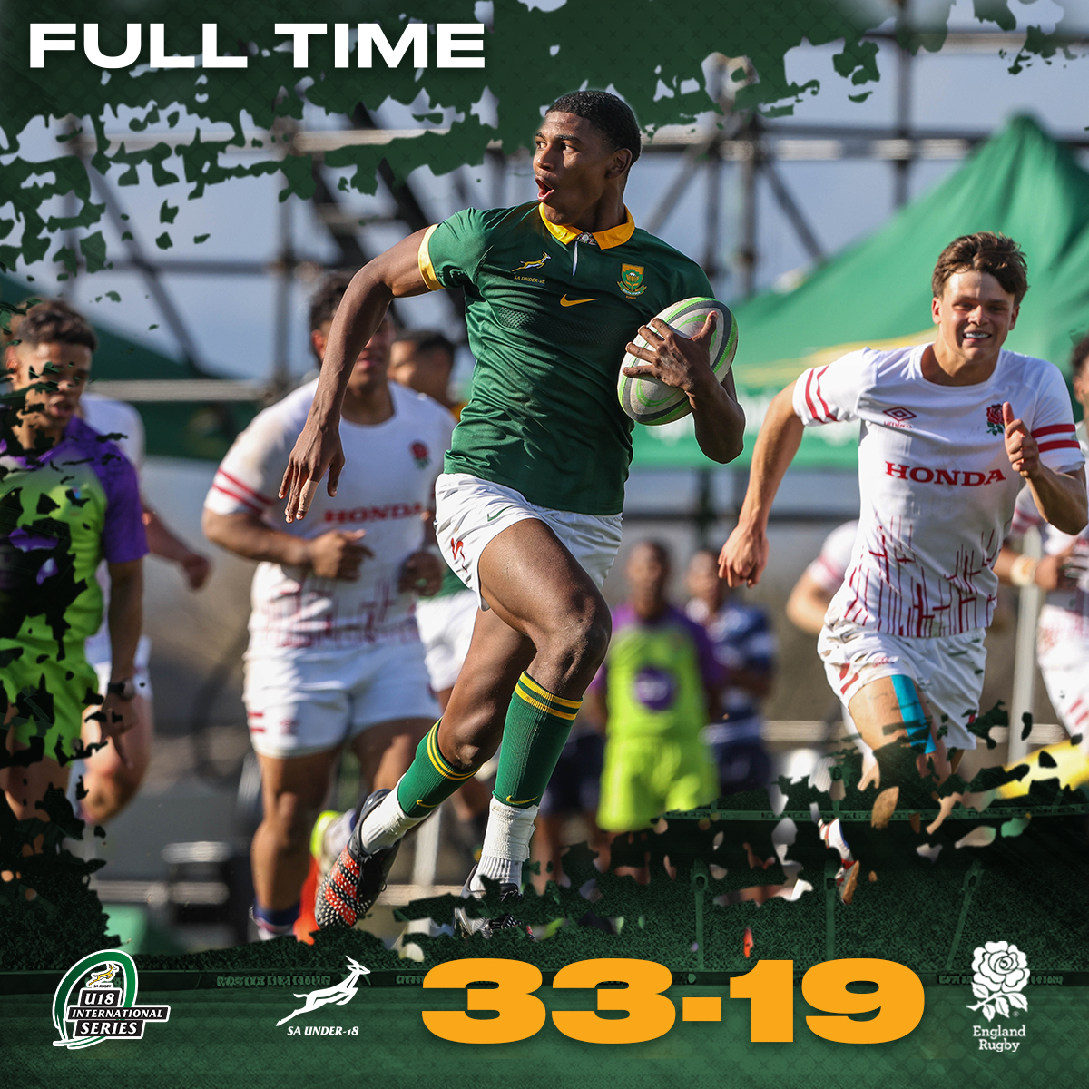 The U18 International Series has come to an end with victories for South Africa and France - well done to all the teams for a great few weeks and safe travels to our visitors from England and France 🤩