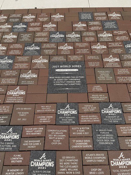 leeeahhhhh's tweet image. Going to see this in person today. Thank you @Braves for the wonderful tribute to Trey. #ForTrey #ForTheA