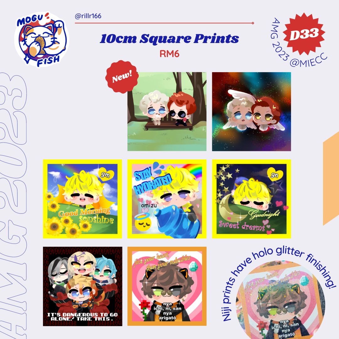 rillr166's tweet photo. [RT❣️] 🐱D33 MOGUFISH🐟 #AMG2023 #AniManGaki2023

I'll be boothing w/ @keekotreecko @whysosearius @ChaoticalComet @thyoneart at MIECC Aug 25-27!   Reservation Forms below! (closes Aug 24 12pm) https://t.co/0QrIfi7HGP
