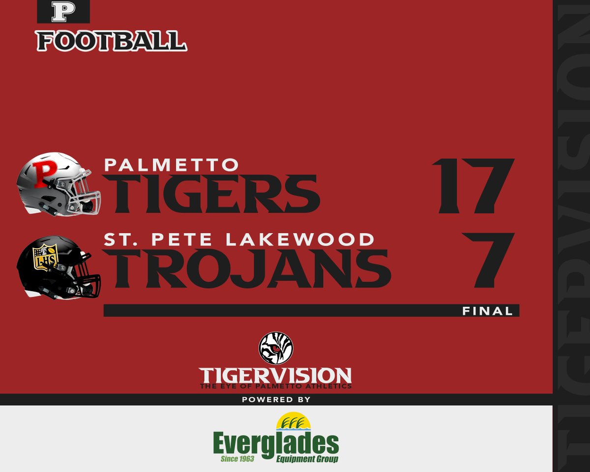 Tigers WIN last night in St. Pete! Now we head into the regular season! Great job, <a href="/PalmettoFBall/">Palmetto Football</a> !
#OneTownOneTeam
