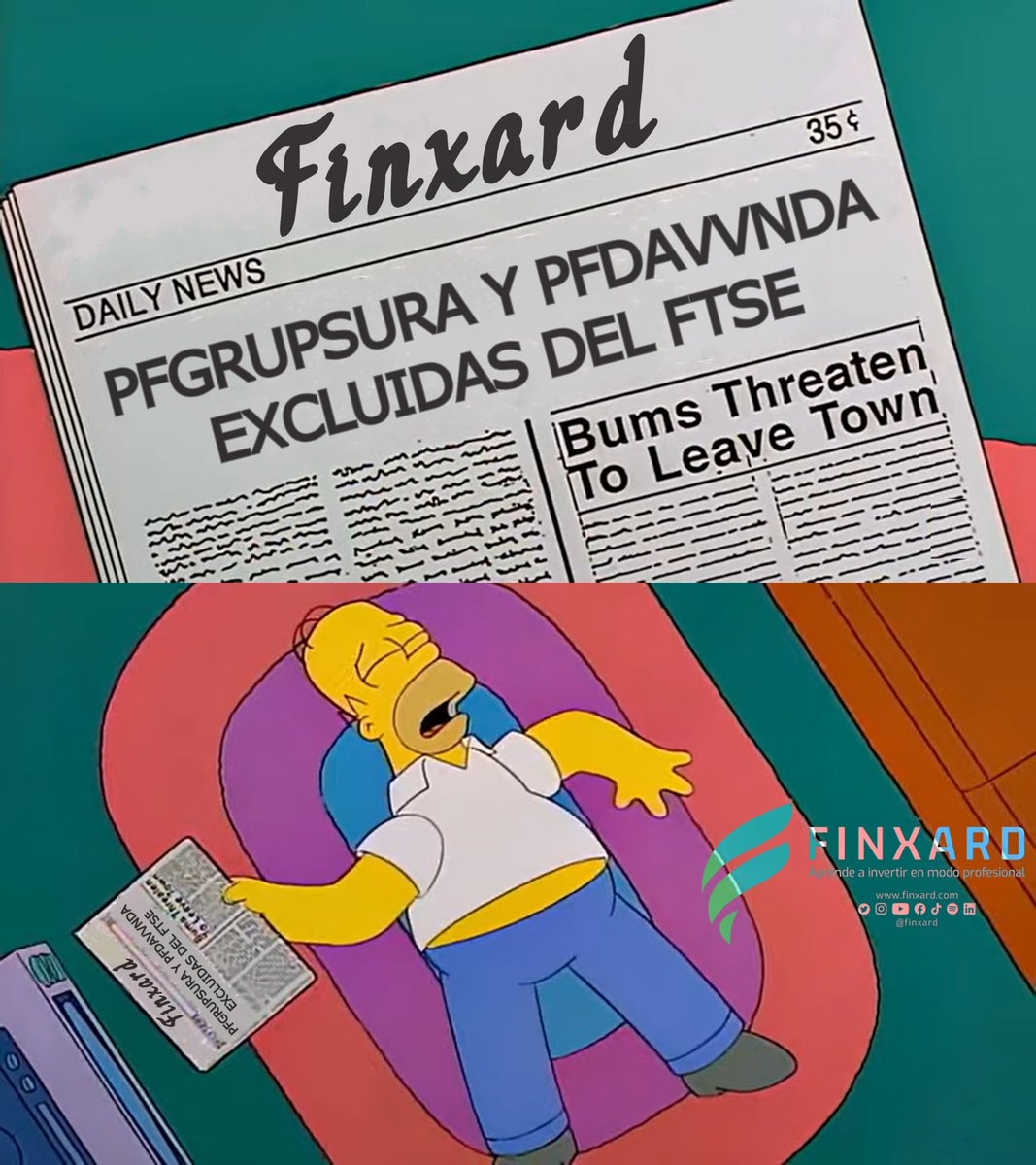 finxard's tweet photo. Accionistas de PFGRUPSURA y PFDAVVNDA al enterarse que fueron excluidas del FTSE 😁 https://t.co/I6JcRcXL81