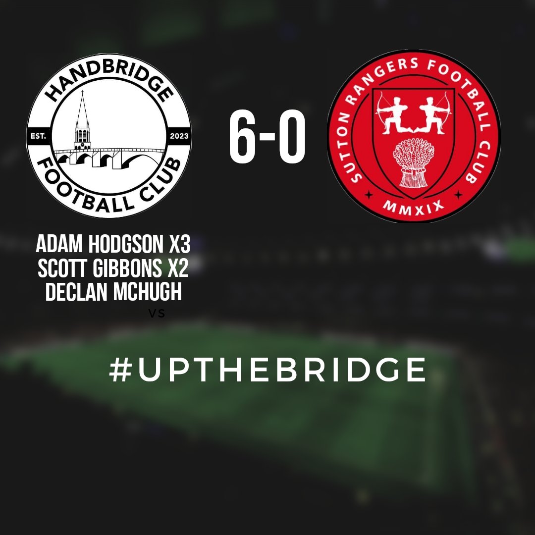 6-0 win for the Handbridge today! 

#upthebridge