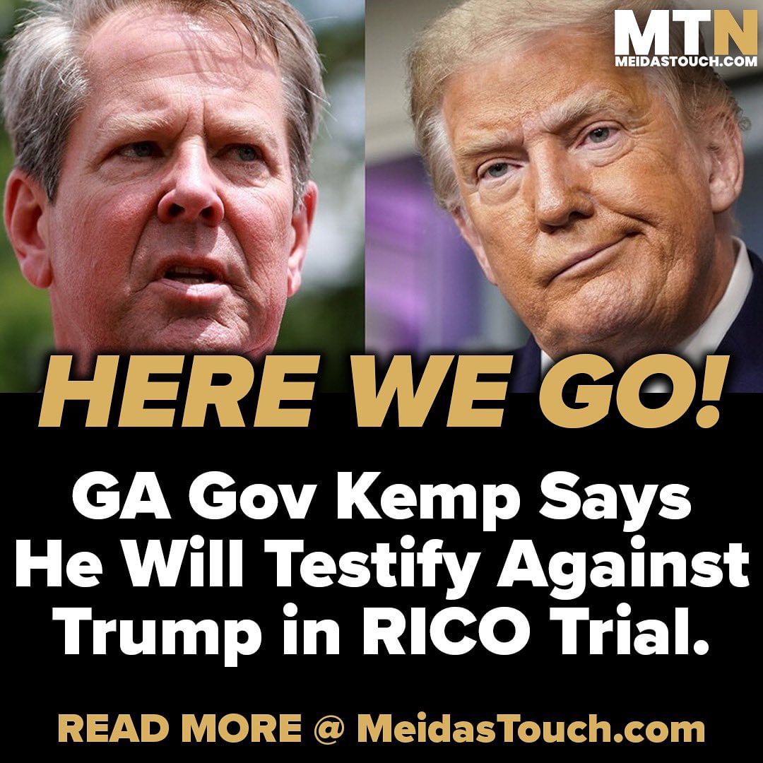 TonyHussein4's tweet photo. Donald Trump will never again be President of the United States. Georgia Governor Brian Kemp,  a Republican, said that he expected to be called as a witness against Donald Trump by Fulton County DA Fani Willis, in Georgia's election interference and RICO trial.

Both Brian Kemp and Mike Pence have said that the Georgia election was not stolen from Trump in 2020.

I am confident that Donald Trump will never again hold any elected office.