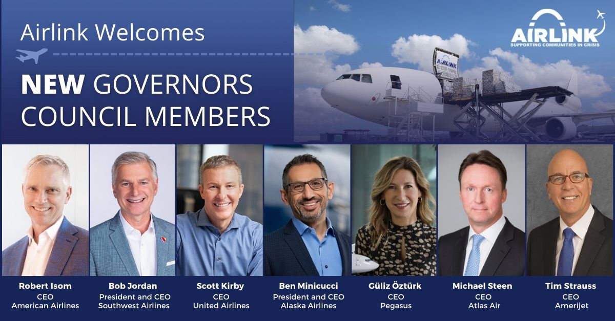 On #WorldHumanitarianDay &amp; #NationalAviationDay  Airlink is thrilled to announce the newest members of our Governors Council. All share a dedication to helping people and communities impacted by natural and man-made disasters. More here...tinyurl.com/5n7yxmjt #AviationCARES