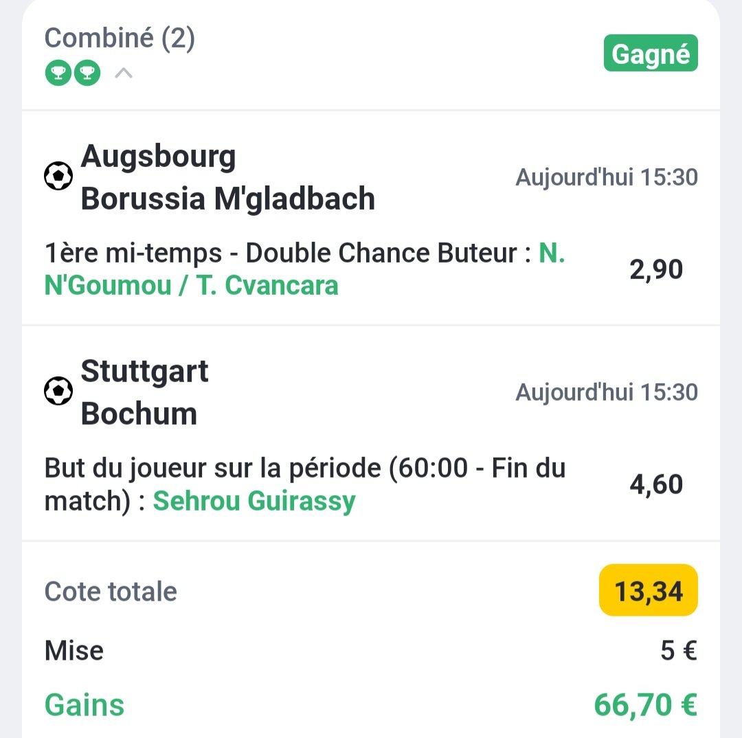 Prono_Overdozz's tweet photo. A POIL 🔥🔥🔥🔥🔥🔥🔥🔥

10,01✅️
11,87✅️
12,79✅️
13,34✅️
14,19✅️

Quelle magnifique après-midi pour validé les 50€ de freebet et faire 261€ de benef 😍🔥✅️🤑

Dite moi qu'il y en a qui ont suivi ❓️

#TeamParieur https://t.co/sy0tK1OhlI