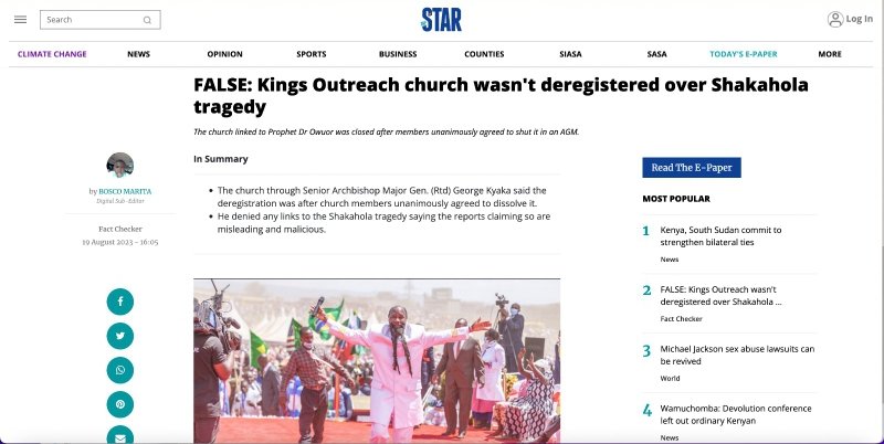 Meshackkim9's tweet photo. There's a confirmation that the @NationMediaGrp don't have qualified editors and publishers, their 40 days are here. Congrats @TheStarKenya and shame on them for propagating blatant lies to mislead public opinion into confusion. 

#TheStarCorrectsTaifaLeo https://t.co/EjfKU77153