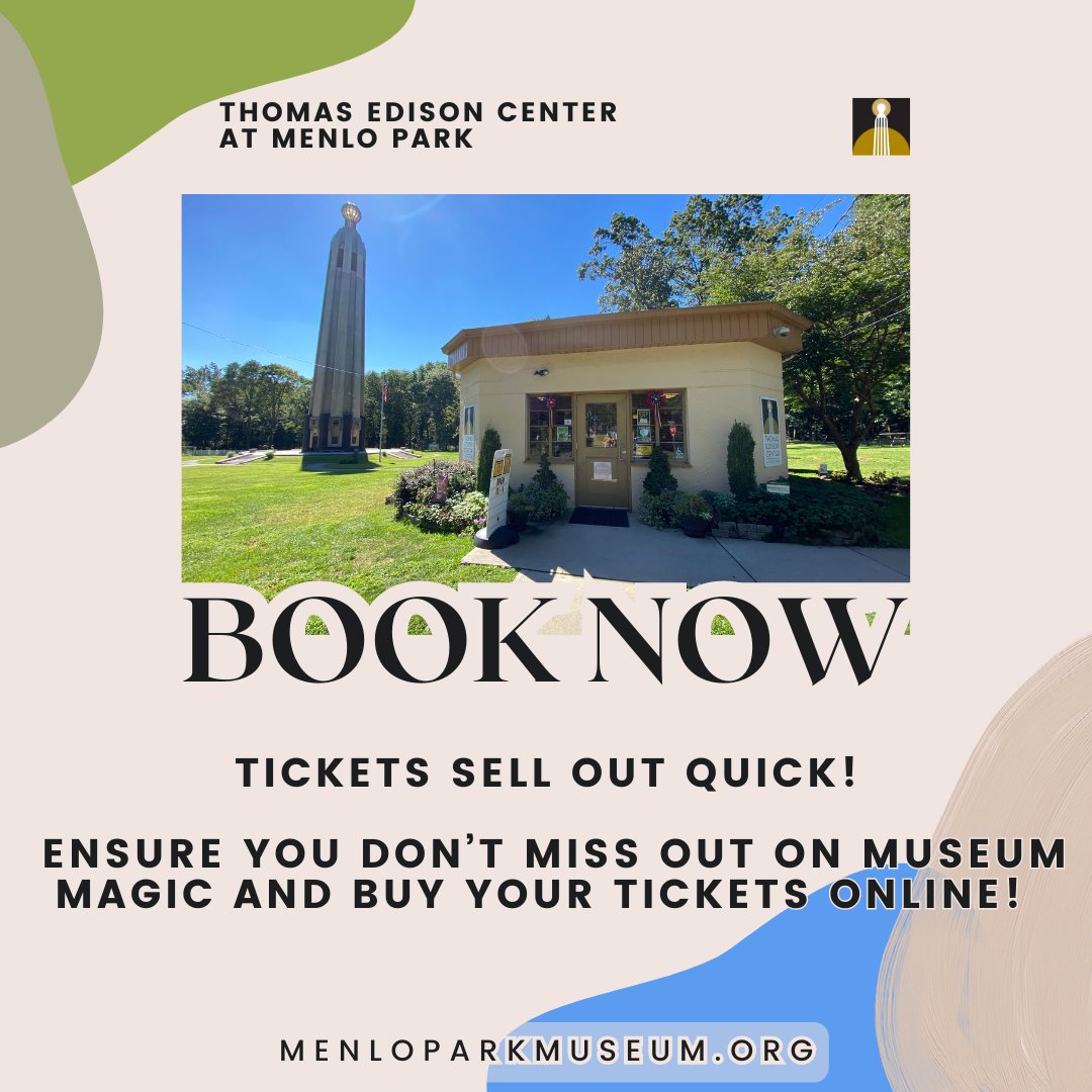 SUMMER SATURDAYS! ☀️

It's a beautiful, busy day here at the TECMP. Book your tickets now and make sure you don't miss out!

menloparkmuseum.org/tickets

#newjersey #edison #museum #localhistory #history #americanhistory