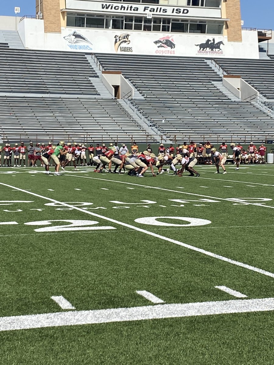CoryHogueSports's tweet image. MSU holding its second scrimmage of fall camp today. 
#StangGang #LSCfb