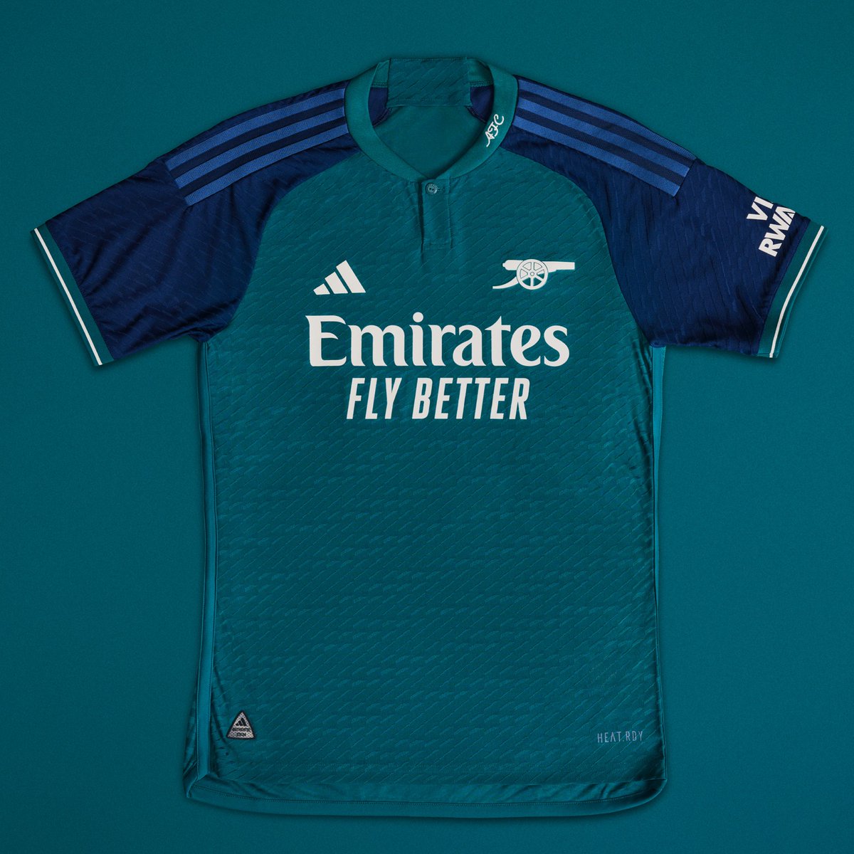 Arsenal's tweet photo. An Arsenal classic, revived for the modern era 💚

Our new @adidasfootball 23/24 third kit is available now 👇