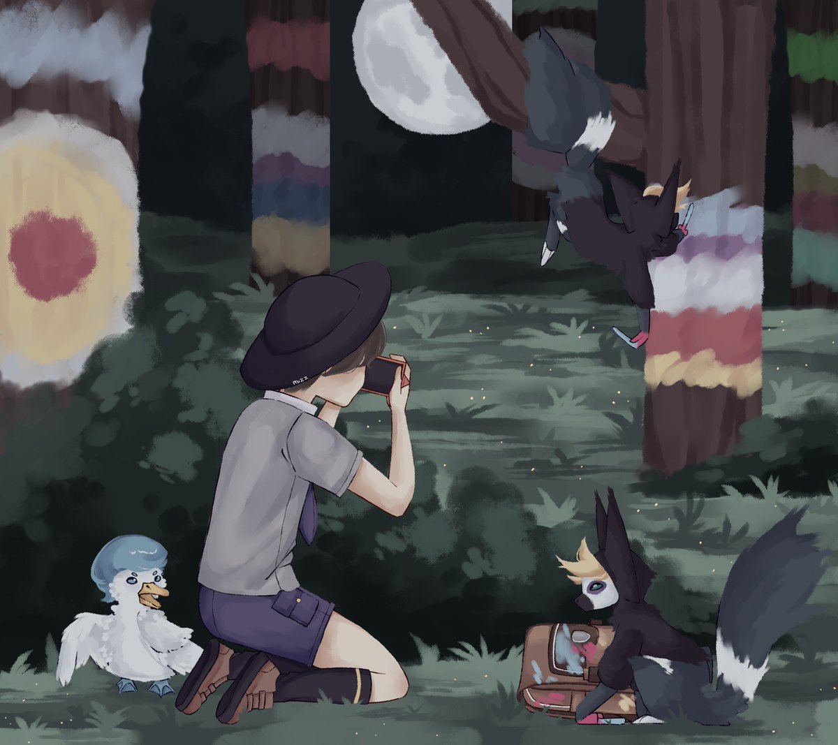Ruzzo_o's tweet photo. — Pokemon Scarlet and Violet FanArt¡!
— ♡

#Pokemon #PokemonFanArt #PokemonArt #PokemonScarletViolet #PokemonPaldea #PokemonEscarlata #PokemonPurpura #PokemonFlorian #Quaxly #Grafaiai #FanArt https://t.co/4RMLewXDOl