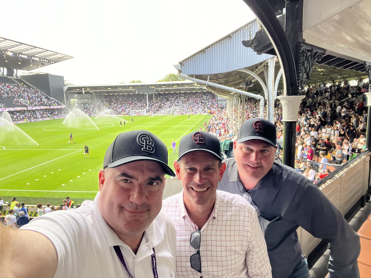 Got the <a href="/OBClarkSTL/">O'B Clark Restaurant</a> working at the Cottage! <a href="/FulhamFC/">Fulham Football Club</a>