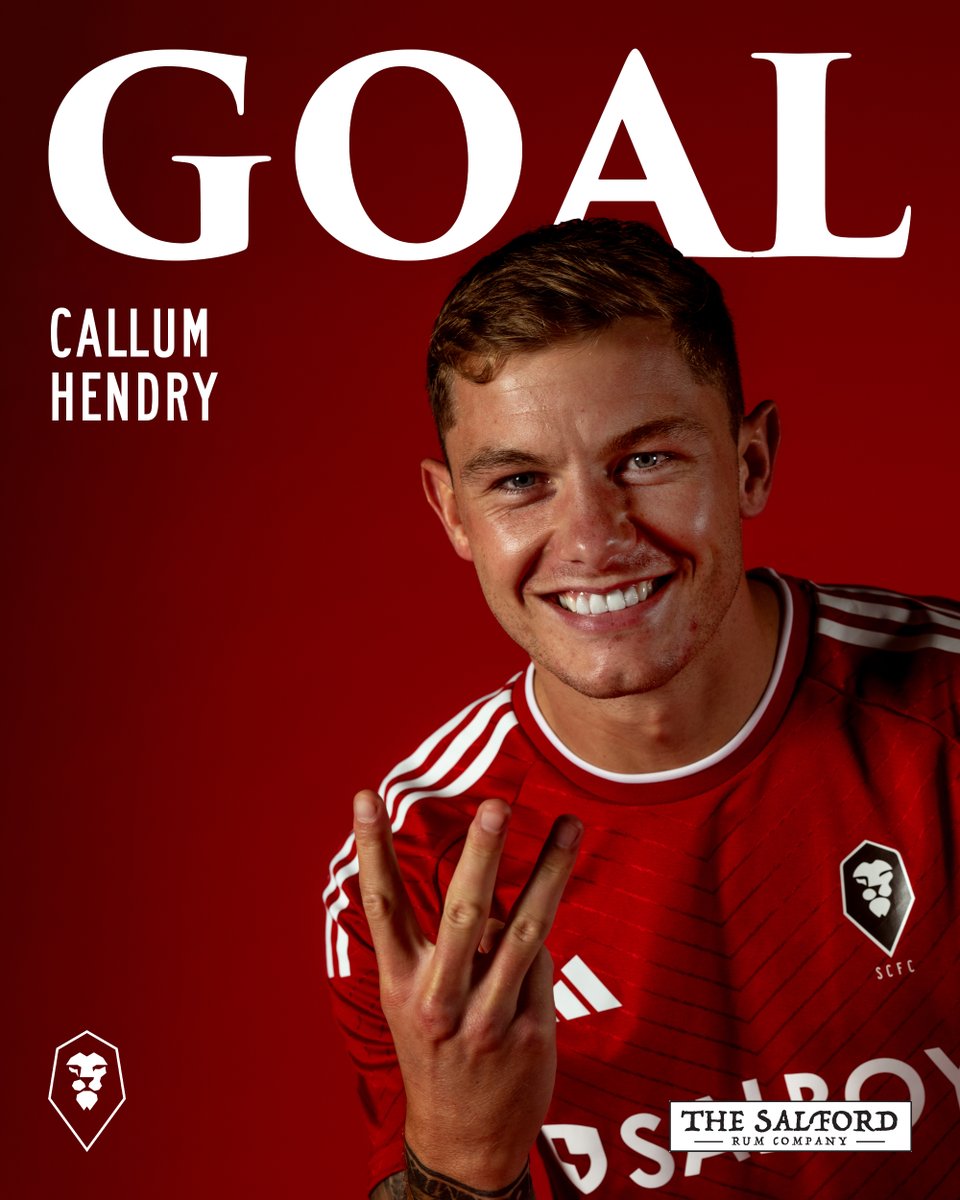 SalfordCityFC's tweet photo. HAT-TRICK HENDRYYYYYYYYYY 🎩 https://t.co/Un07L40SLe