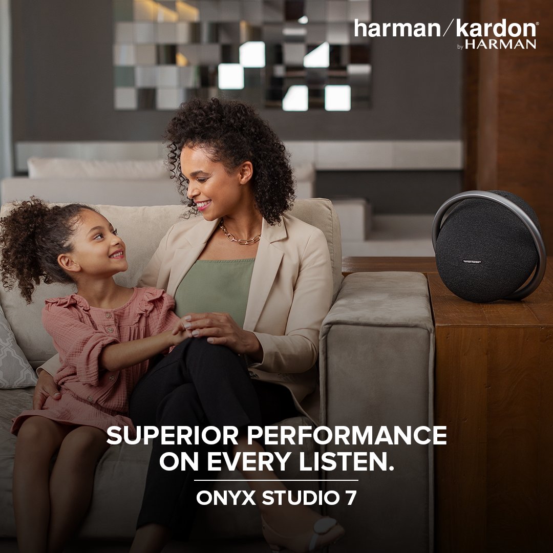 By adding dual tweeters into the latest evolution of #HarmanKardon's renowned line of portable speakers, the #OnyxStudio7 creates the illusion of an immersive, multi-directional soundscape providing #superioraudio, on every listen.

#BeautifulSound #Speakers #PremiumSpeakers