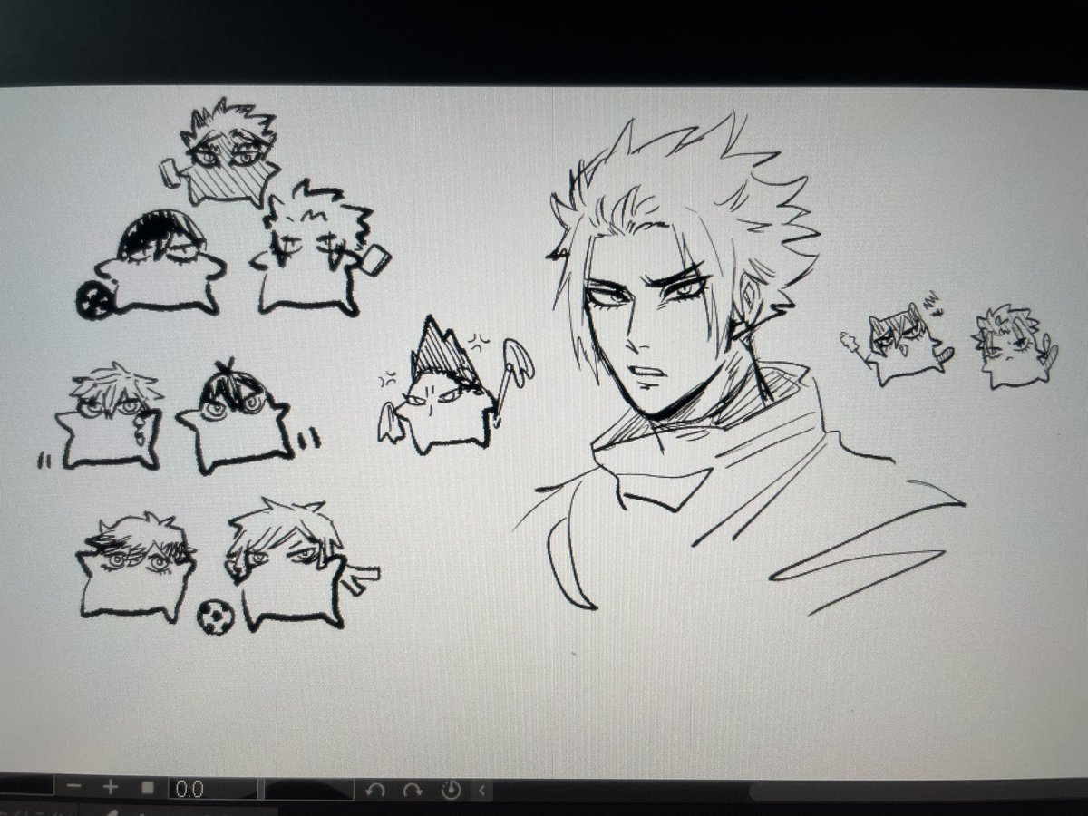 ライブで描いてたやつ
みんな可愛いの描くのに私が描くとキモくなるのなに???? 