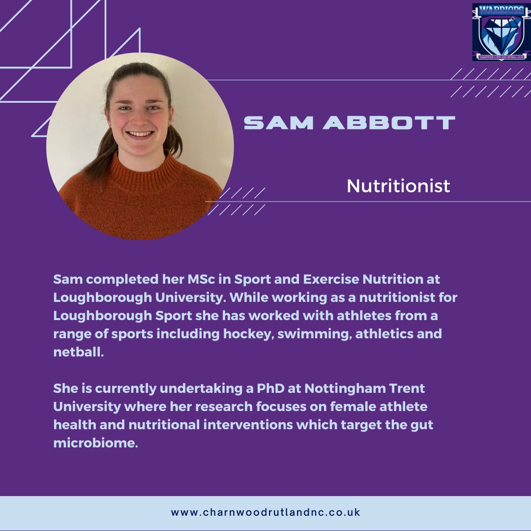 CharnRutland_NC's tweet photo. The next coach joining us at our Pre-season weekend is... @sam_abbott99

Sam is a Performance Nutritionist who is going to be educating us on female nutrition.

We are excited to learn how to best prepare ourselves for the court.
#netball #netballcommunity #femalesportsnutrition https://t.co/5Od9ZJLQjB
