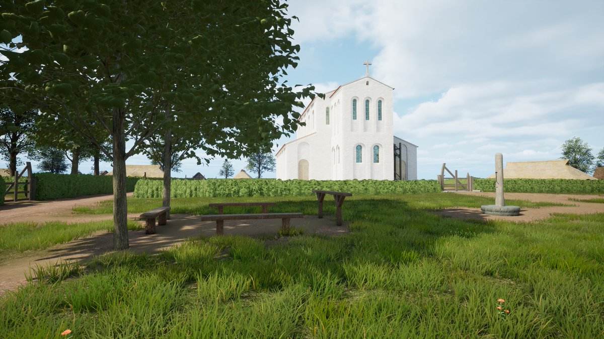 DanielPletinckx's tweet photo. As #VirtualPhotography is now considered an official profession, enjoy our work in visualising the past on this #WorldPhotographyDay (depicted is the Ottonian trade settlement of #Ename in #Belgium in 1020, made in @Blender and @UnrealEngine). More at https://t.co/MePGlZZ5yr https://t.co/2P0bw6MCyi
