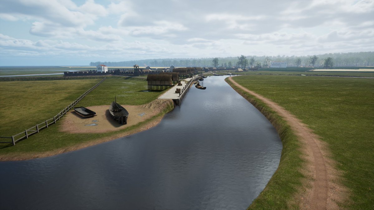 DanielPletinckx's tweet photo. As #VirtualPhotography is now considered an official profession, enjoy our work in visualising the past on this #WorldPhotographyDay (depicted is the Ottonian trade settlement of #Ename in #Belgium in 1020, made in @Blender and @UnrealEngine). More at https://t.co/MePGlZZ5yr https://t.co/2P0bw6MCyi