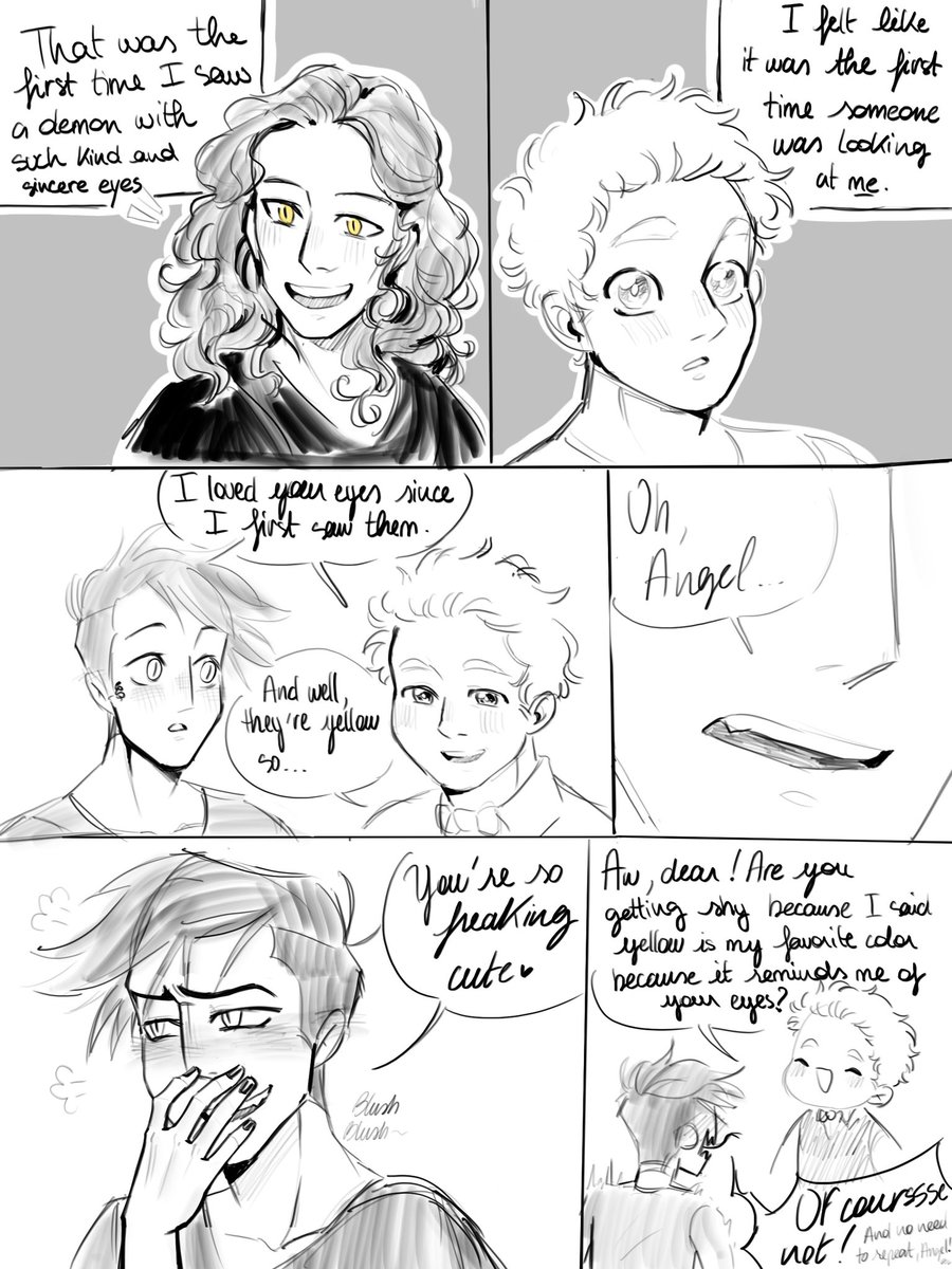 Small_Titoo's tweet photo. ⚠️minor #GoodOmens2Spoiler ⚠️
#GoodOmens #GoodOmens2 #GoodOmensFanArt 
"Favorite color" Part 1/1 (+ bonus page at the end) https://t.co/z0waK5UUDf