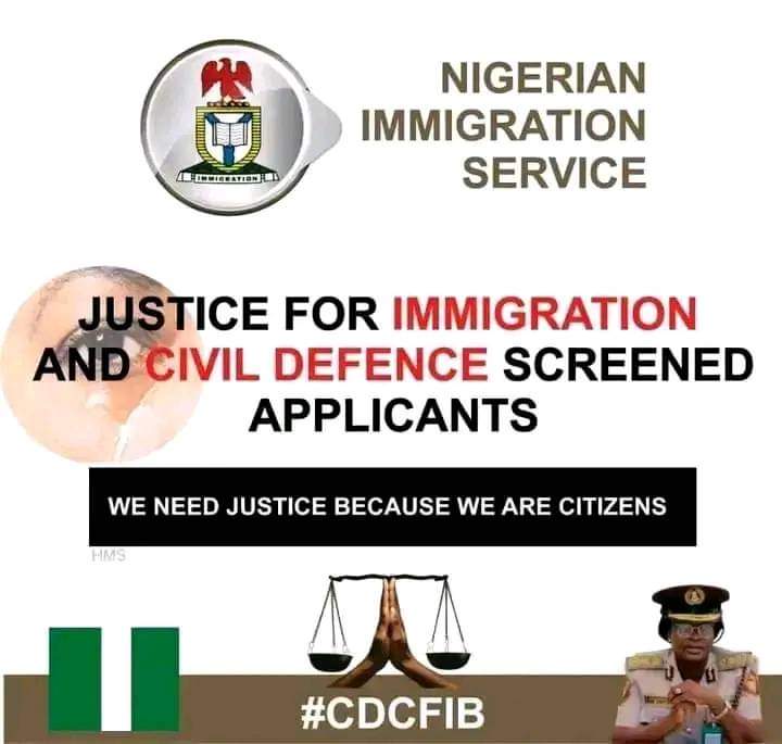 OpphicialNura's tweet photo. #SayNoToNepotism
We want justice and transparency
@nigimmigration
@CivilDefenceNGR
@NigeriaGov
@cdcfib
@GovBauchi
@nassnigeria
@HouseNGR
@LabourMinNG https://t.co/MfbKJDpkHu