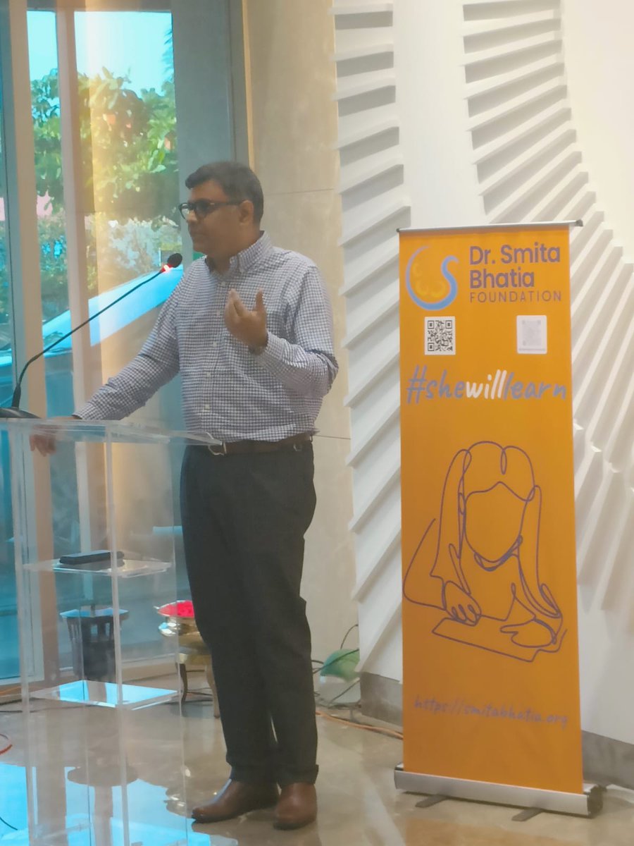 ApolloProton's tweet photo. Dr. Srinivas Chilukuri spoke of the importance of treating pediatric patients and how Dr. Smita Bhatia's Foundation is playing such a pivotal role for the girl child.
#SheWillLearn #artherapy #apolloproton #chennai #WinningOverCancer https://t.co/NJdcD9Lvzu