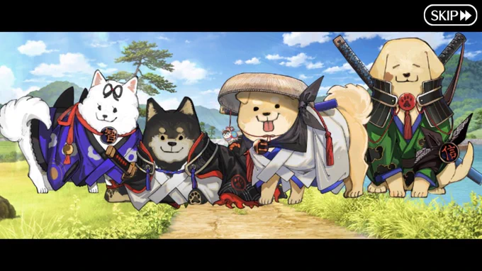 イベシナリオおわった!長かったけどお祭り感あって面白かったな〜いぬもいっぱいや 