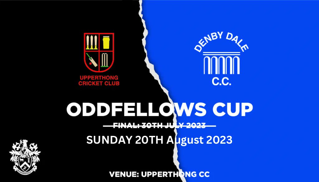 There’s now only 24 hours to go until the biggest match of the year. The 2023 Oddfellows Cup final. Upperthong will face Denby Dale with stumps at 12:30