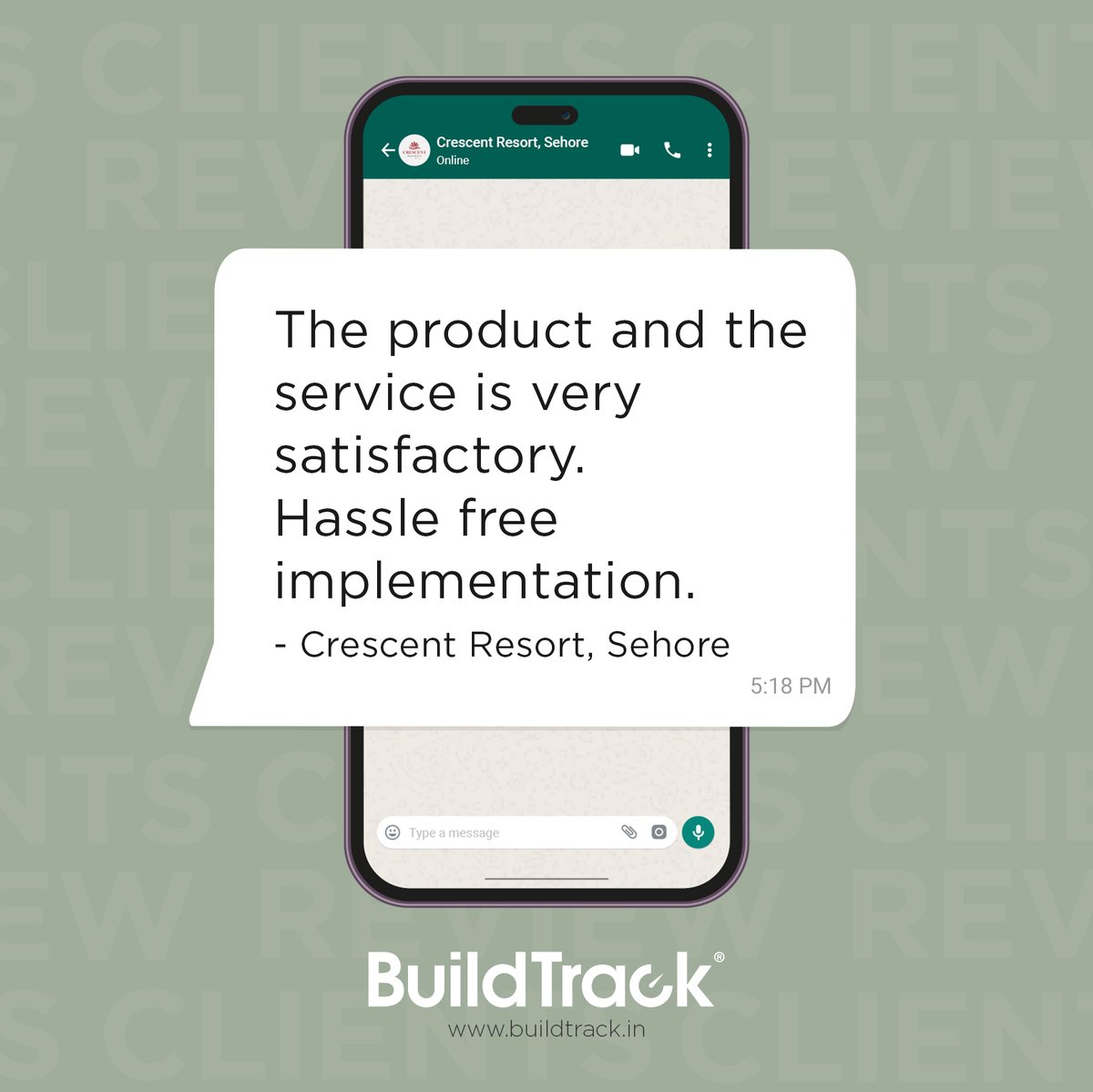 buildtrack's tweet photo. Customer satisfaction is our top priority, and these kind words from our clients make all our hard work worthwhile. π
#HappyClients #Testimonials #feedback #hotelautomation #smarthotels #architects #interiordesigners #technology #iot #buildtrack https://t.co/SADx16P6yC