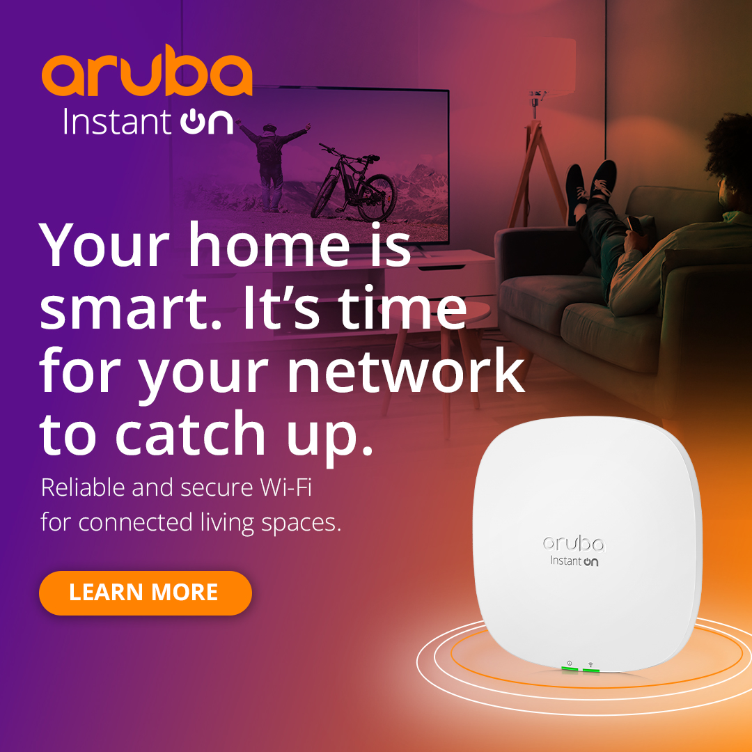 🌈💻 Infuse your home with vibrant technology using #ArubaInstantOn and #WeAreAruba. Smart Home Automation that brings color to your everyday life.