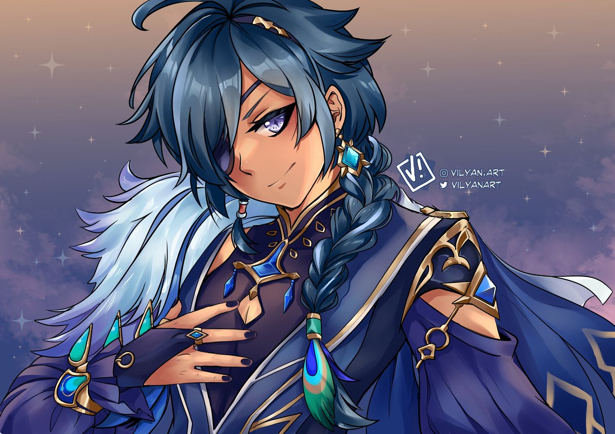 I had to draw Kaeya in his new outfit. Miss him already 🥲 #Kaeya #GenshinImpact