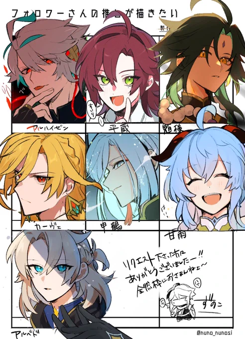 #フォロワーさんの推しが描きたい
 リクエストありがとうございました🫶
楽しかったです～!またどこかでやりたいです。 