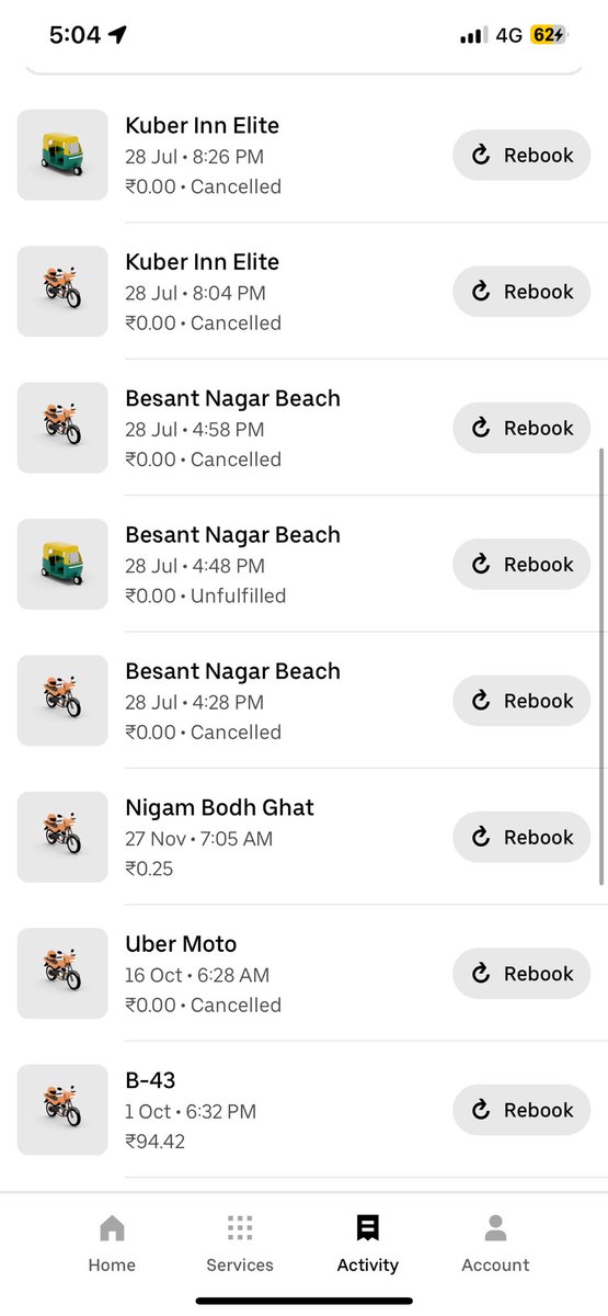 I tried booking Uber at least 40 times in Chennai, to my surprise I couldn’t get any ride.. It was getting cancelled by drivers even before i could speak to them..
Few called and asked for the price i’ll be paying .. 

#uberindia #uber @Uber_India @Uber_Support @UberINSupport