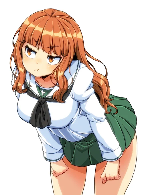 久しぶりにガルパンのキャラ描いてみてと言われたので武部沙織さん描きました! 