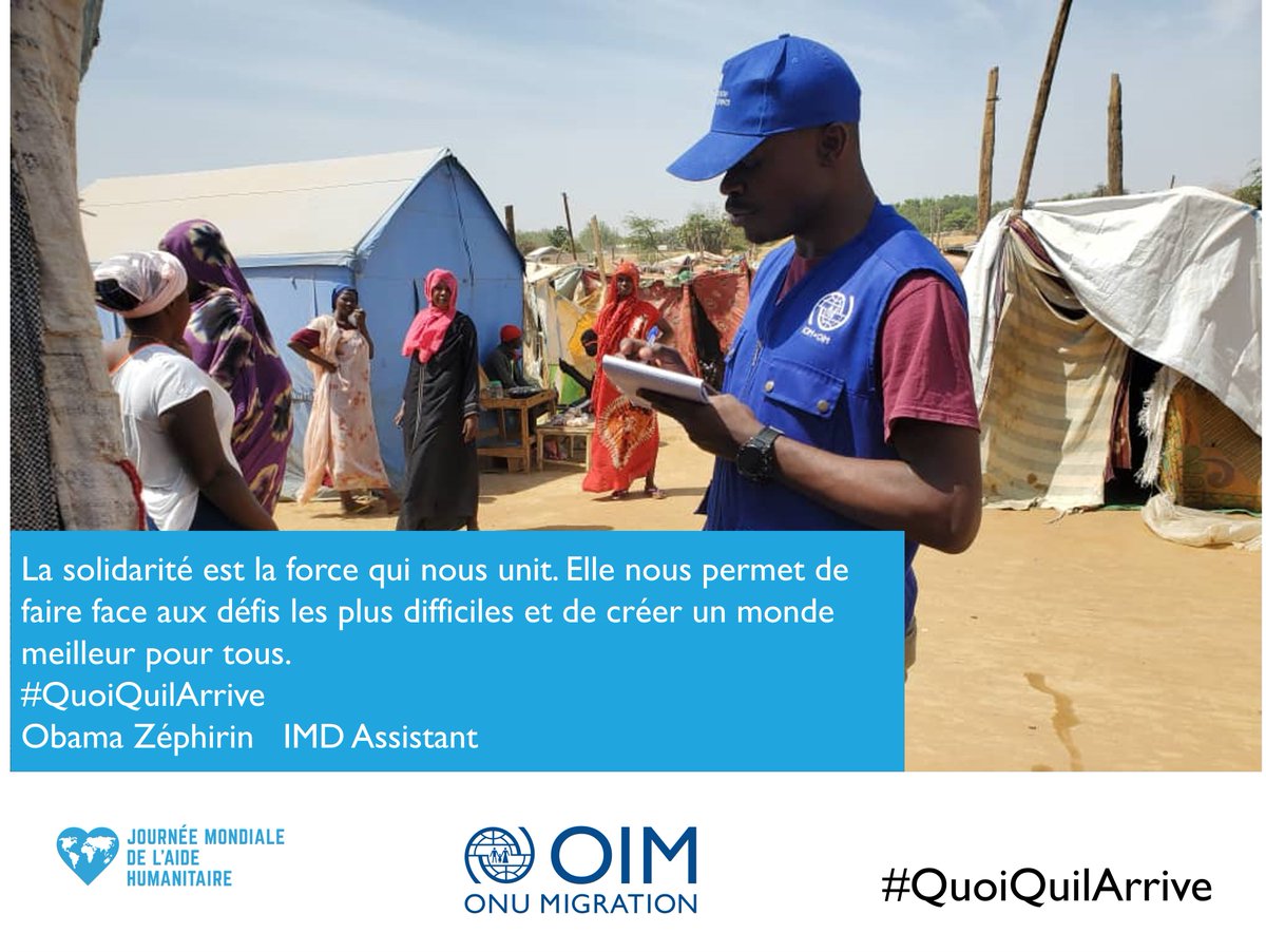Être #Humanitaire c'est être solidaire, la solidarité est la force qui nous unis, nous permet de faire face aux défis les plus difficiles #QuoiQuilArrive et de rendre le monde meilleur.

#journeemondialedelaidehumanitaire