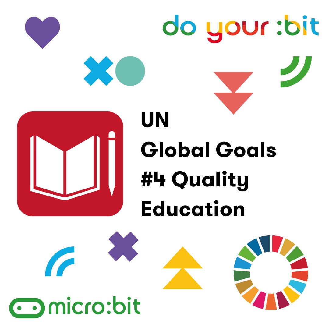 We've worked with <a href="/TheWorldsLesson/">World's Largest Lesson</a> to create a 🆕 #microbit resource for the do your :bit challenge.
📚The education goal aims to ensure inclusive &amp; equitable access to education &amp; promote lifelong learning opportunities for all. 
microbit.org/projects/do-yo…
#DoYourBitWithMicrobit