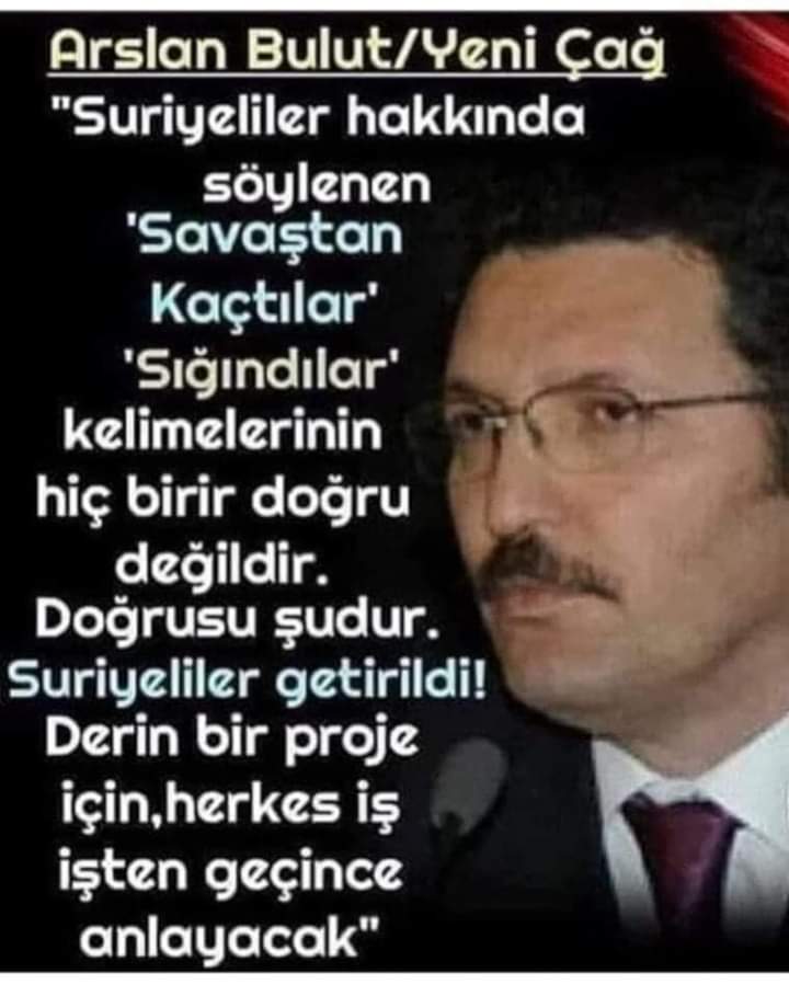 Ülkemizi istila ederek, dağdan gelip bağdakini kovmayı planlayan mülteci, sığınmacı, kaçak, maçak
kimseyi istemiyorum. 
Bu bir beka sorunudur. 
  #ÜlkemdeMülteciİstemiyorum
