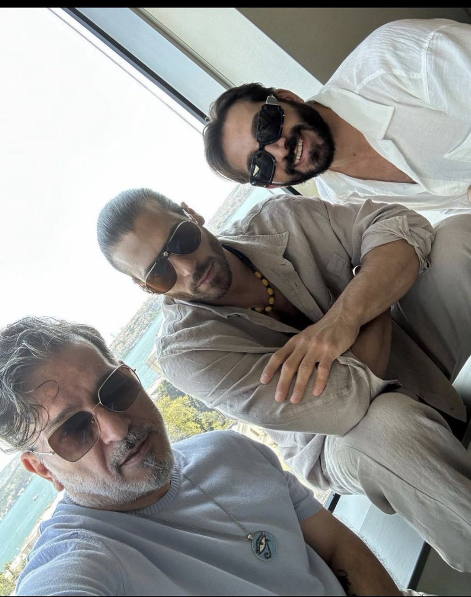 #CanYaman with his manager Cuneyt and Ilker in Turkey 🇹🇷