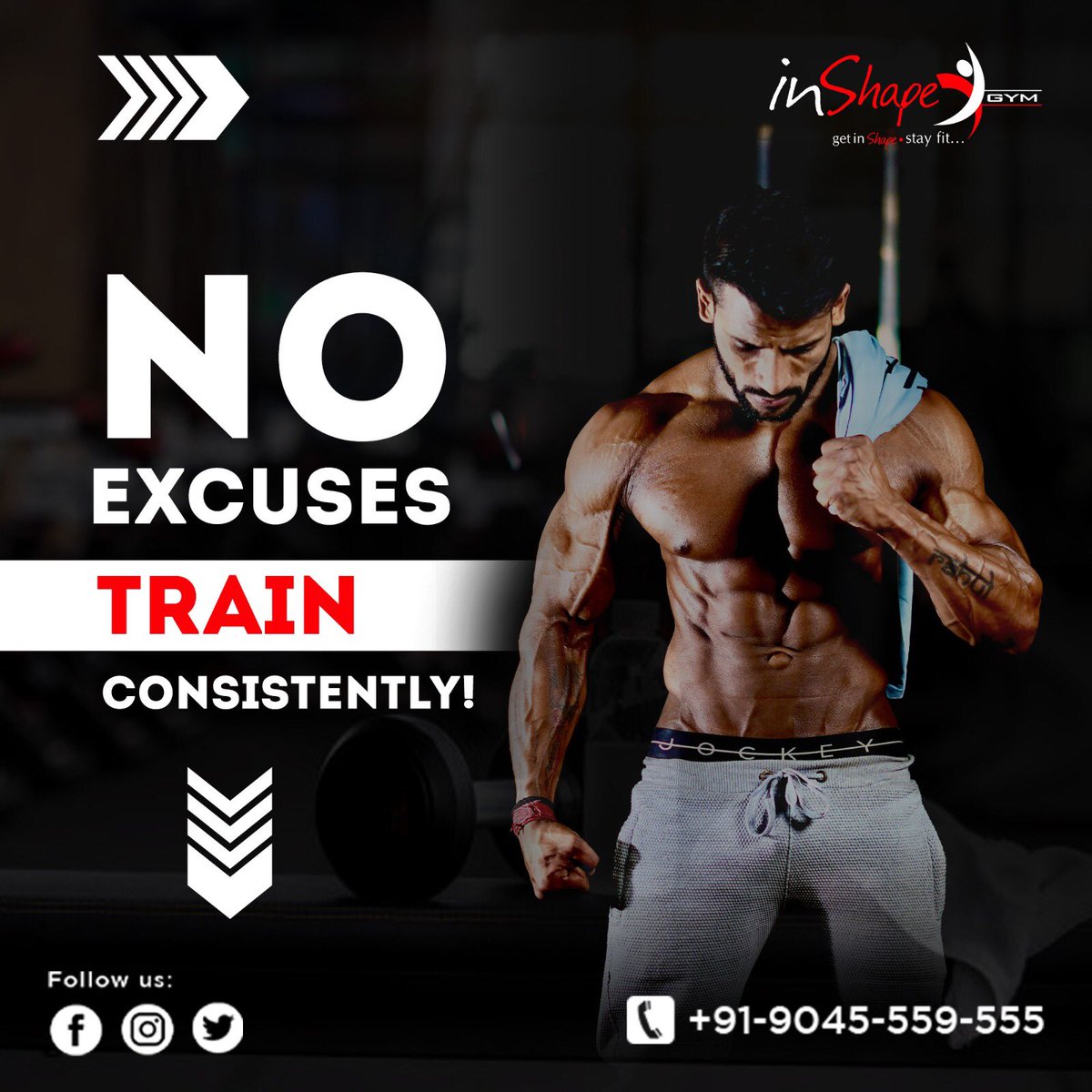 GymInshape's tweet photo. Crush your excuses and crush your reps @InShapeGym! 🏋️‍♂️ No more waiting, start training consistently today! 💪

#InShapeGym #NoExcuses #TrainWithPurpose #fitness #fitfam #fitnessgoals #fitfreak #gymmotivation #fitnessmodels #gymfreak #gymlovers #gymideas #gymgoals #gymreels https://t.co/OEOw2rw3aI